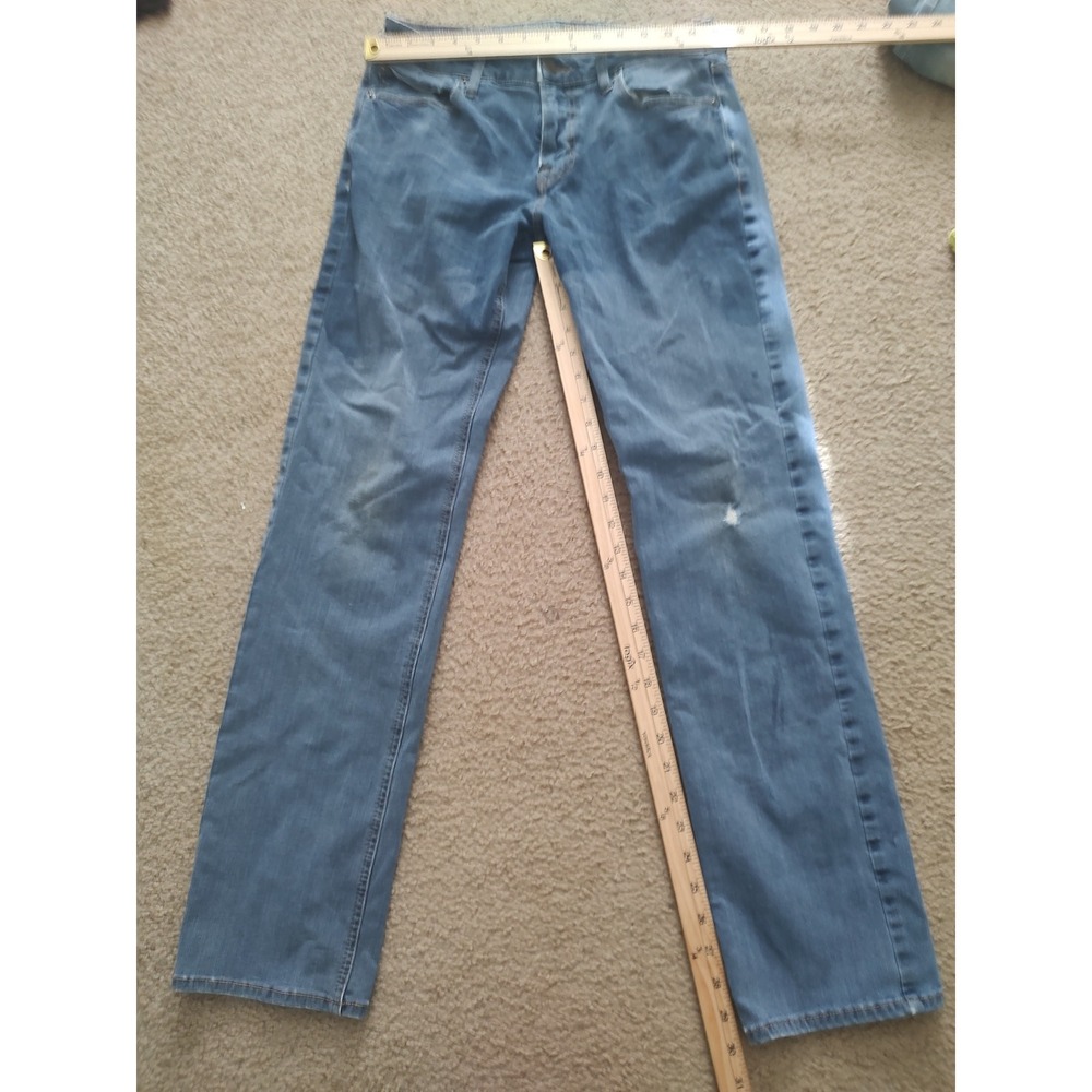American Eagle Outfitters Mens Jeans Straight Medium‎ Wash Distressed 32x34